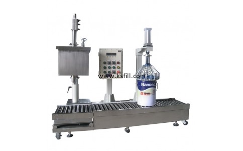 20L儲(chǔ)槽防爆式梅花壓蓋灌裝機(jī)