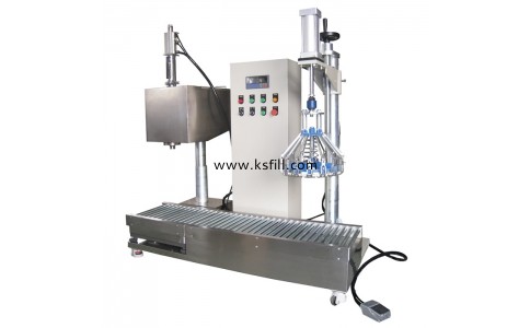 20L儲槽式梅花壓蓋灌裝機