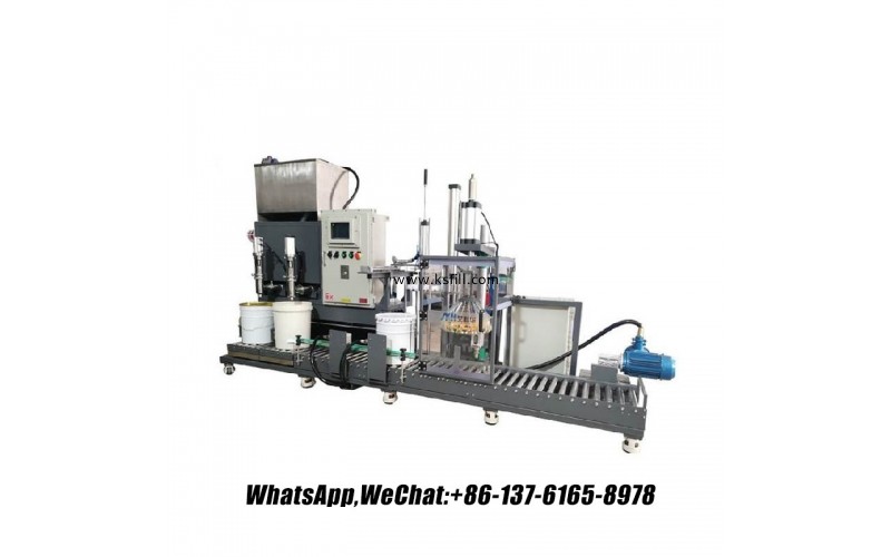 用于 5 加侖桶、18L 塑料桶和 20L 桶的油漆和涂料液體灌裝機(jī)