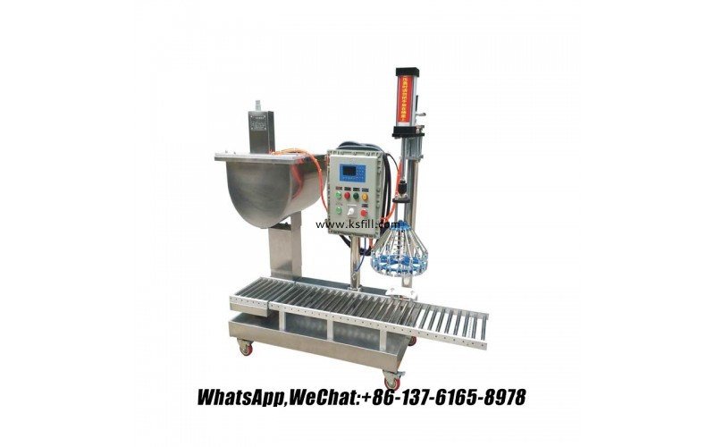 桶裝機(jī)出售 5 加侖工業(yè)液體產(chǎn)品自動(dòng)灌裝機(jī) 2