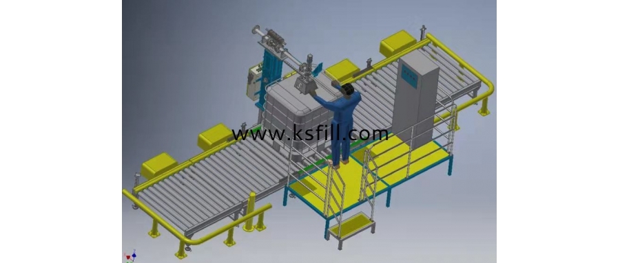 棧板式定量稱(chēng)重灌裝機(jī)噸桶200L混用