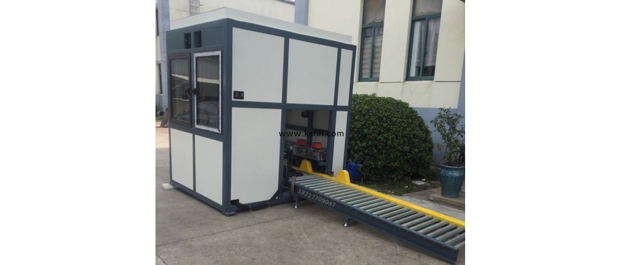 210L不飽和樹脂自動洗桶包裝機(jī)