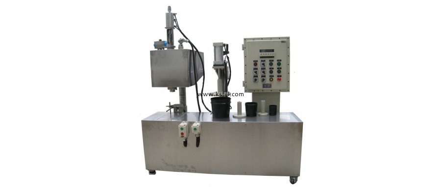 5L食用油自動(dòng)定位壓蓋機(jī)