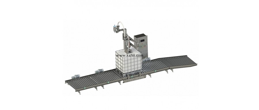 1000公斤IBC噸桶齒輪油自動(dòng)定位灌裝機(jī)