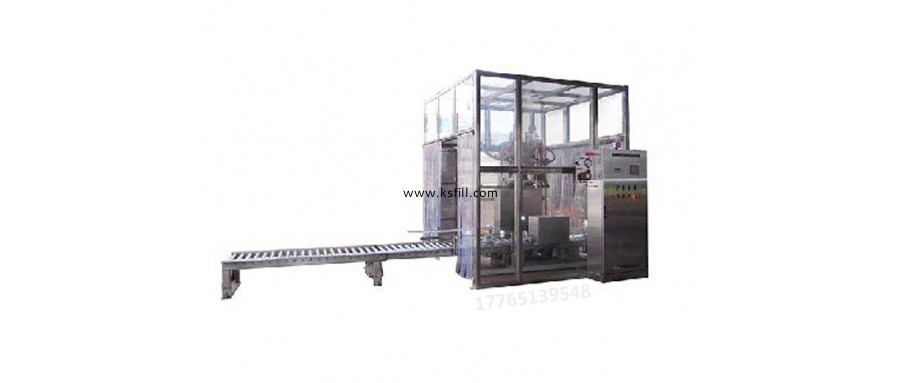 200L發(fā)泡劑雙頭轉(zhuǎn)盤式包裝線